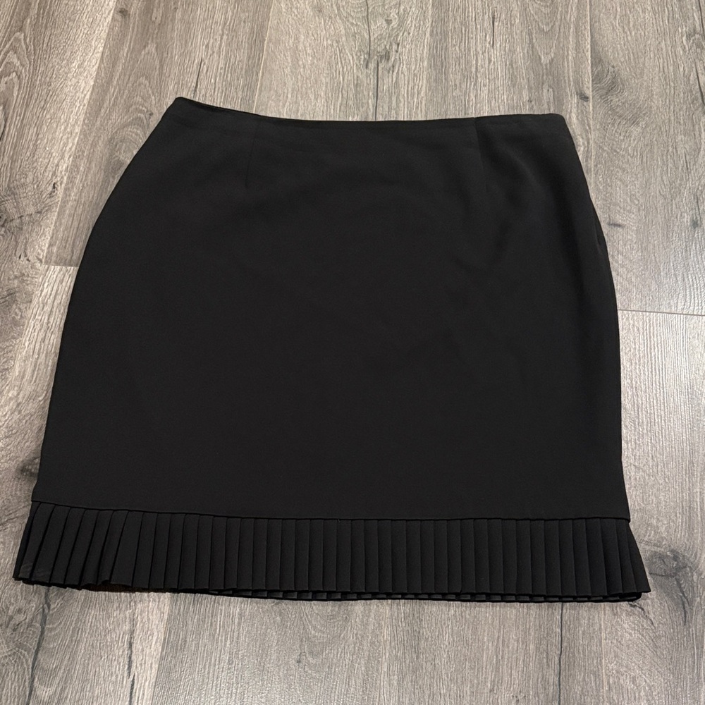 Sophisticated Black Pencil Skirt with Pleated Hem by Alfani Clean Girl stylish